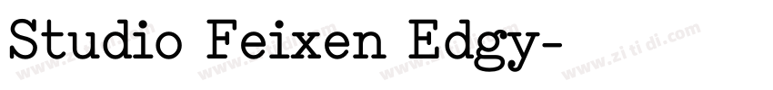 Studio Feixen Edgy字体转换